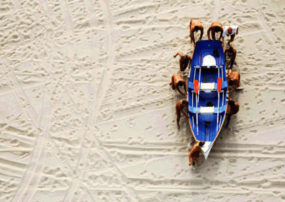 Rescue boat, New Jersey shore.