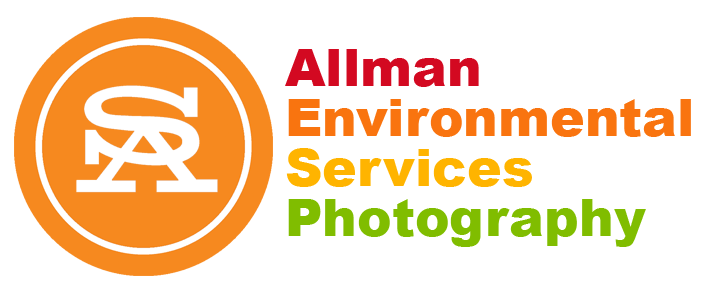 The colorful logo, in red, yellow, orange and light green, for Allman Environmental Services Photography