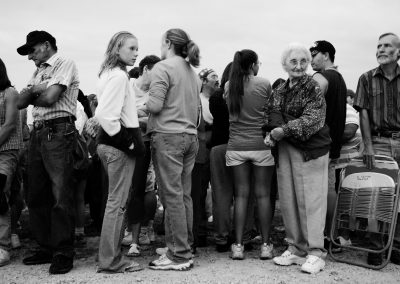 people of appalachia waiting in line for medical care